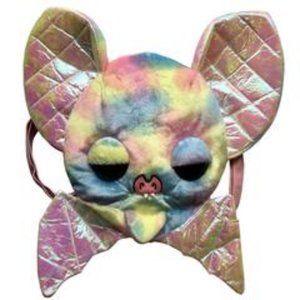 Sugarfueled Bat Rainbow Plush Bag Goth Fashion